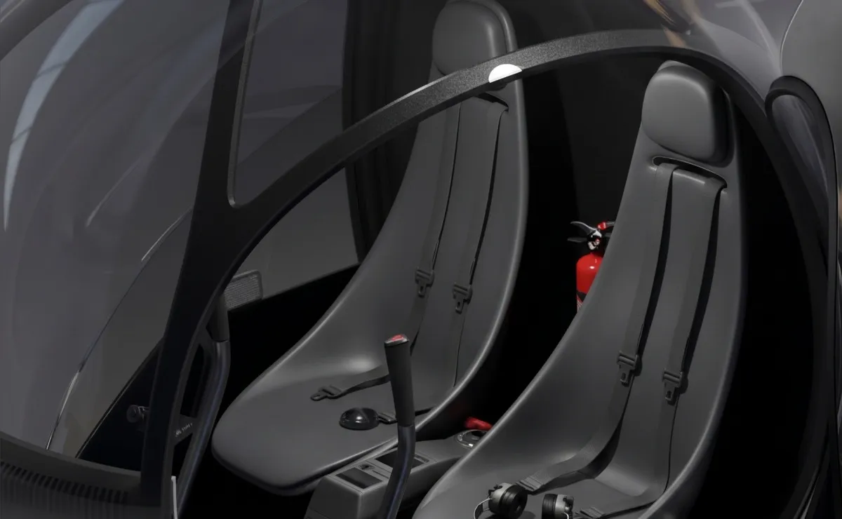Thin acoustic metamaterial cabin panel for eVTOL noise reduction
